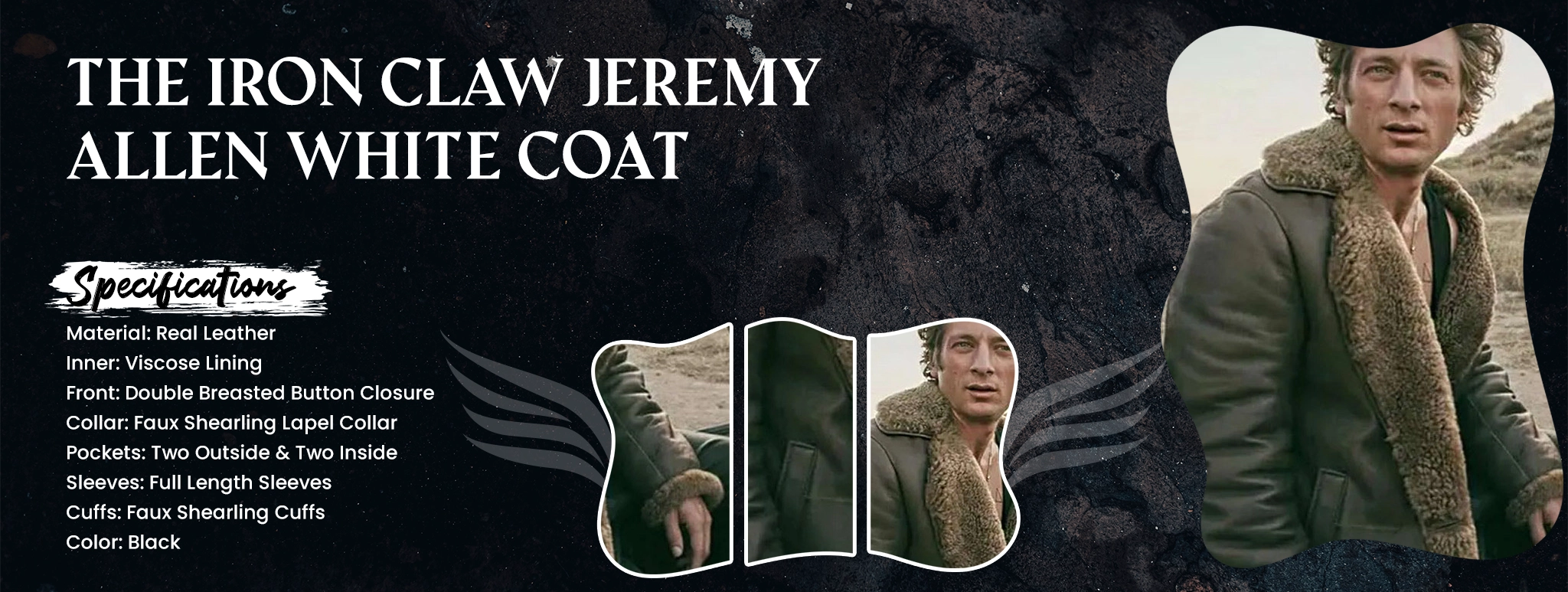 The Iron Claw Jeremy Allen White Coat