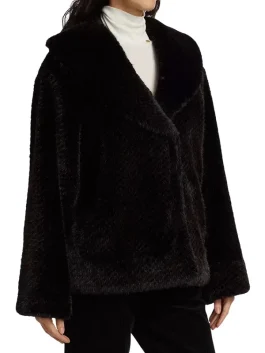 34th Taylor Swift Black Fur Jacket