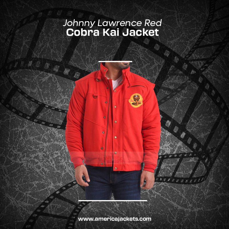 Johnny Lawrence Red Cobra Kai Jacket