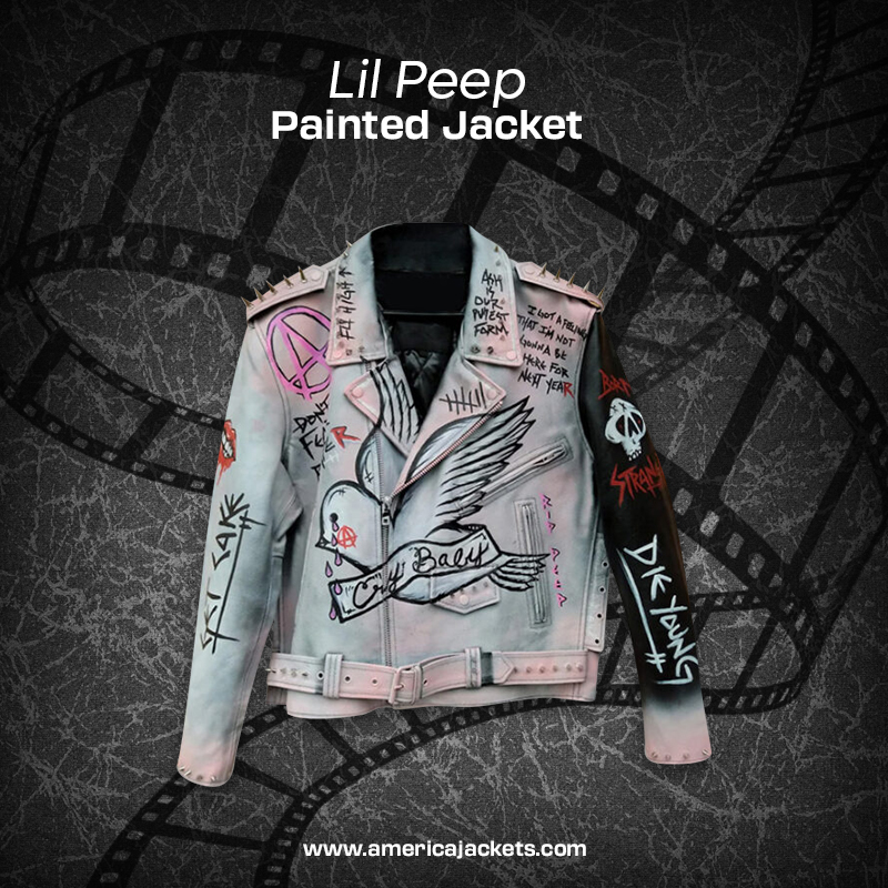 Lil Peep Painted Jacket