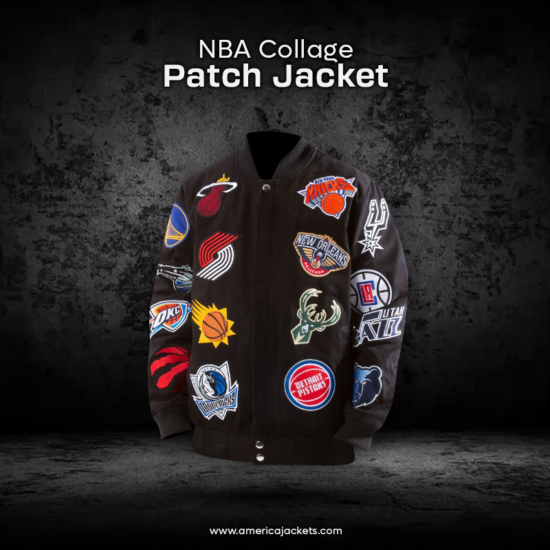 NBA Collage Patch Jacket
