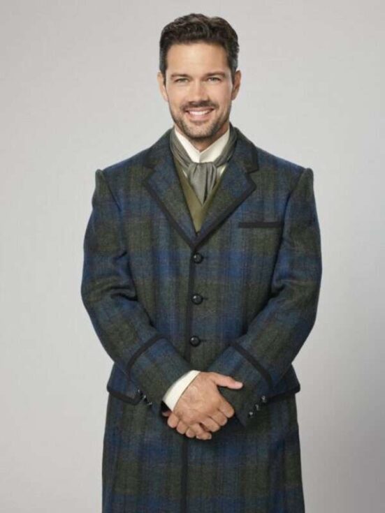 A Timeless Christmas Ryan Paevey Checked Coat