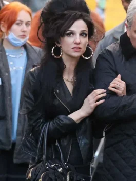 Back To Black Marisa Abela Leather Jacket
