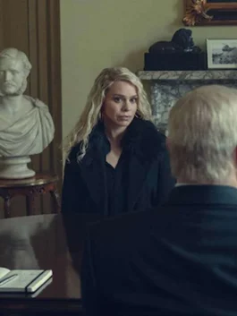 Scoop 2024 Billie Piper Black Coat