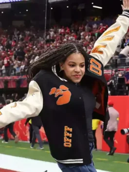 Blue Ivy Carter Super Bowl Varsity Jacket