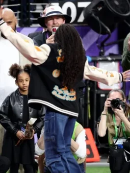 Blue Ivy Carter Super Bowl Varsity Jacket