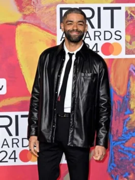 BRIT Awards Kingsley Ben-Adir Leather Jacket