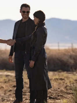 The Cleaning Lady Nadia Morales Leather Coat