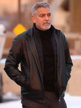 Wolves George Clooney Leather Jacket