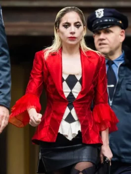 Lady Gaga Joker Folie à Deux Red Blazer