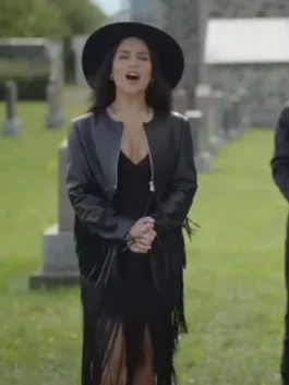 French Girl Vanessa Hudgens Leather Jacket