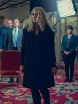 Scoop 2024 Billie Piper Black Coat