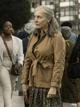 Slow Horses Saskia Reeves Brown Jacket front