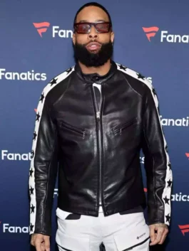 Super Bowl Odell Beckham Jr. Leather Jacket