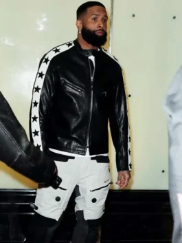 Super Bowl Odell Beckham Jr. Leather Jacket