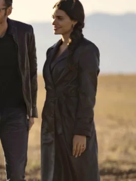 The Cleaning Lady Nadia Morales Leather Coat