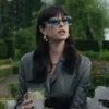 The Gentlemen Kaya Scodelario Leather Blazer