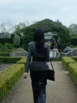 The Gentlemen Kaya Scodelario Leather Blazer