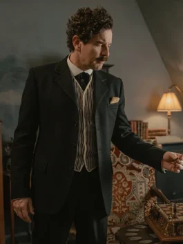 A Gentleman in Moscow 2024 Ewan McGregor Black Suit