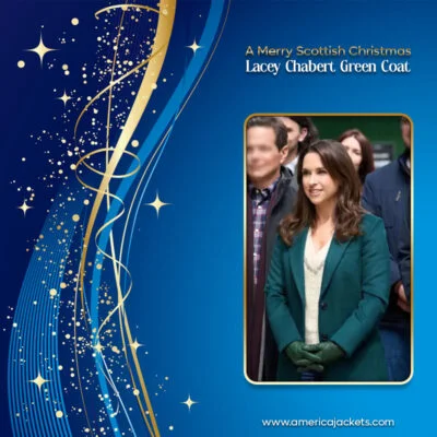 A Merry Scottish Christmas Lacey Chabert Green Coat