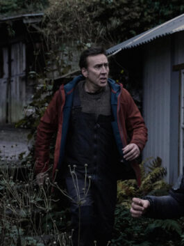 Nicolas Cage Arcadian Red Hooded Jacket