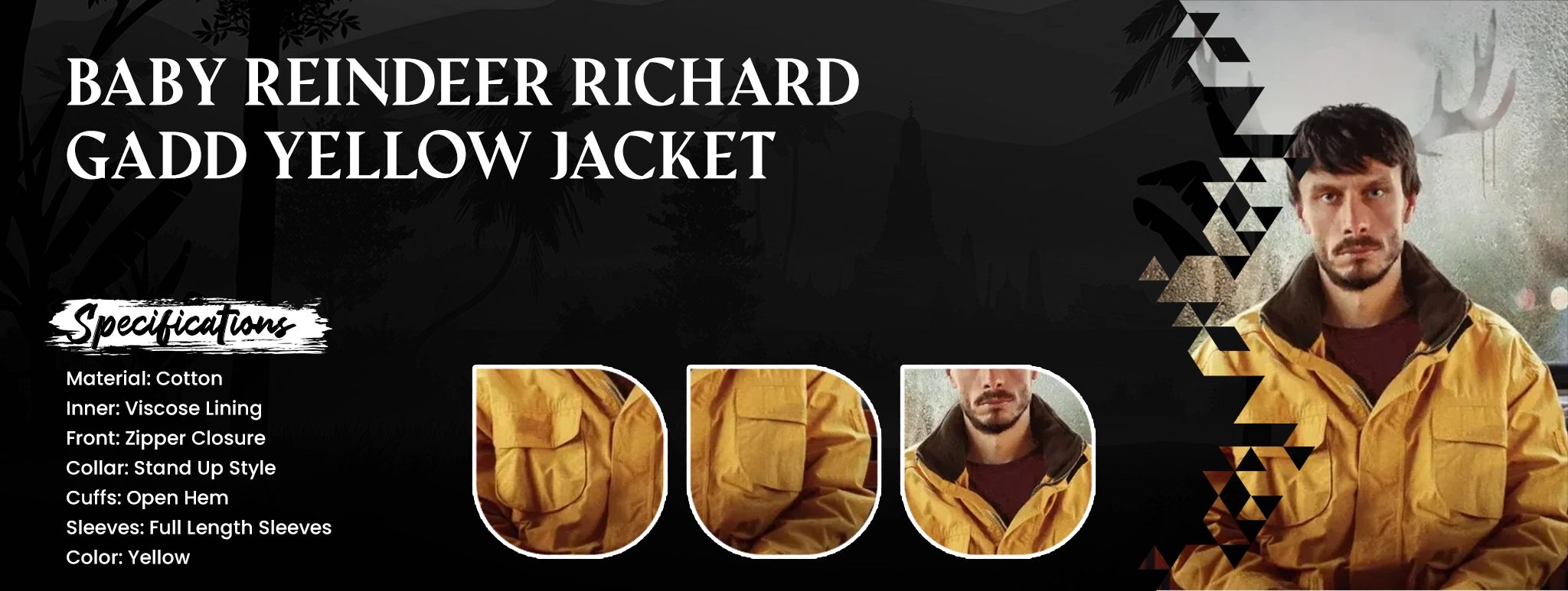 Baby Reindeer Richard Gadd Yellow Jacket