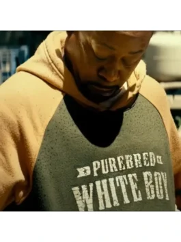 Martin Lawrence wearing a fleece hoodie with a front pouch pocket and comfortable hooded collar from the movie.