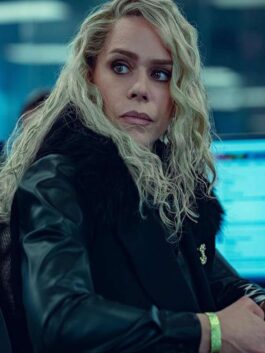 Billie Piper Scoop Long Black Vest