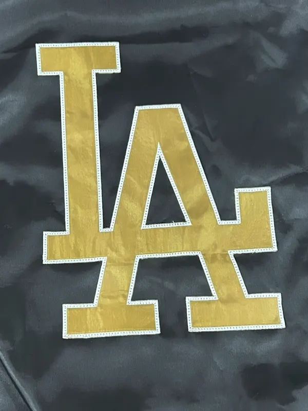 Black Patches LA Dodgers Gold Jacket - Image 6