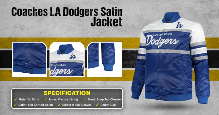 Coaches LA Dodgers Satin Jacket