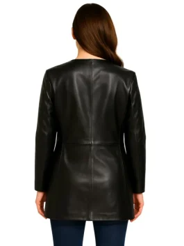 Jimmy Kimmel Live Zendaya Leather Jacket (Back)