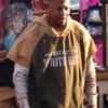 Martin Lawrence fleece hoodie from Bad Boys Ride or Die with a front pocket and comfortable hooded collar.