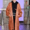 Reneé Rapp Brown Leather Coat