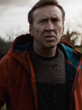Nicolas Cage Arcadian Red Hooded Jacket