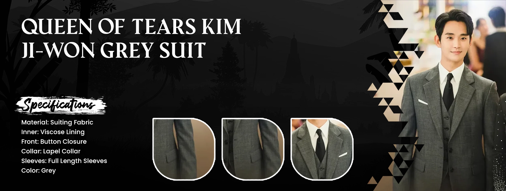Queen of Tears Kim Ji-won Grey Suit