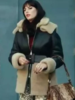 The Gentlemen Kaya Scodelario Shearling Leather Jacket