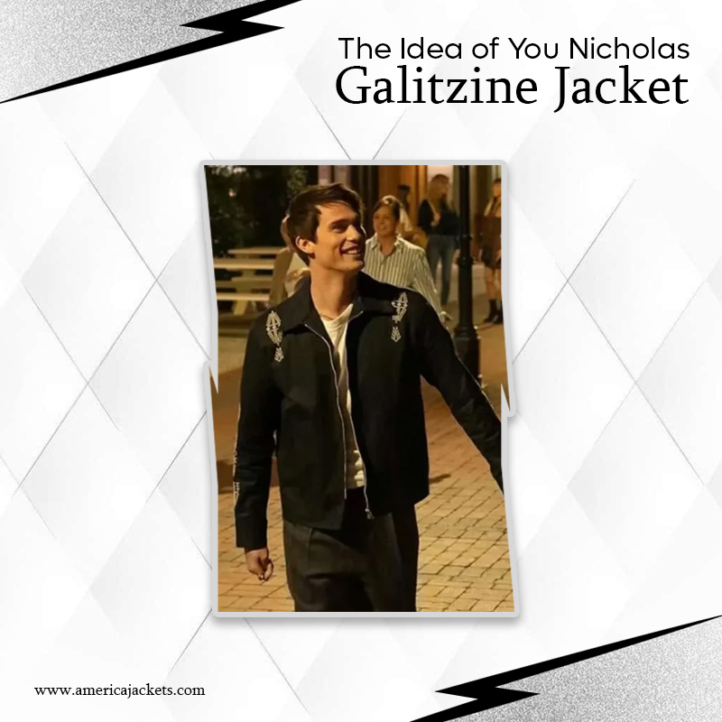 The Idea of You 2024 Hayes Black Cotton Jacket