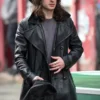 5lbs Of Pressure 2024 Mike Black Leather Trench Coat