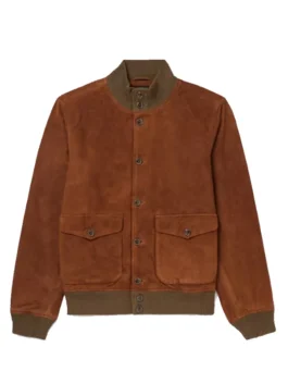 A Man In Full Jeff Daniels Brown Suede Jacket