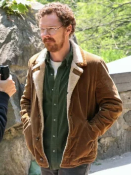 Benedict Cumberbatch Brown Shearling Jacket