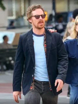 Eric Benedict Cumberbatch Blue Cotton Blazer