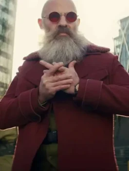 General Abbot Maroon Wool Coat