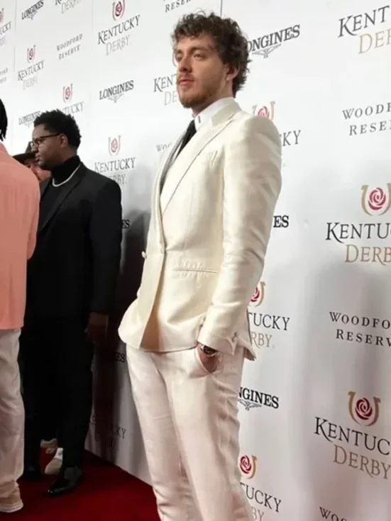 Jack Harlow White Suit Couch