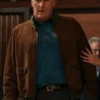 Jeff Daniels Brown Suede Jacket