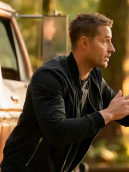 Justin Hartley Tracker Tv Series Black Bomber Jacket