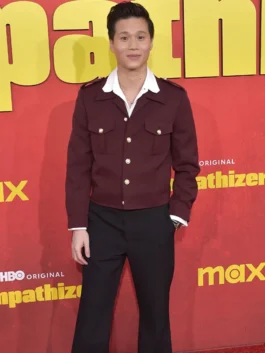 Los Angeles Premiere Hoa Xuande Maroon Blazer