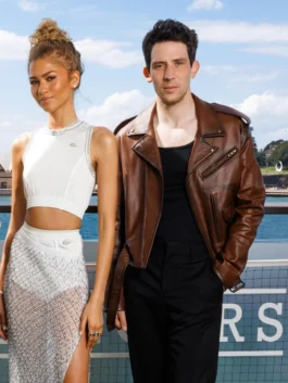 Mike Faist Art Donaldson Challengers Leather Jacket For Sale
