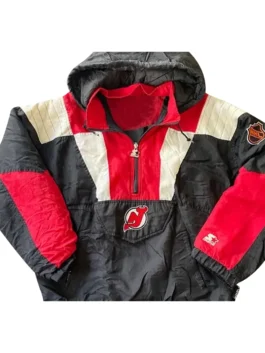 Premium New Jersey Devils NHL Quarter-Zip Jacket