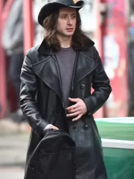 Rory Culkin Leather Coat