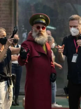 Sweet Tooth General Abbot Maroon Wool Coat